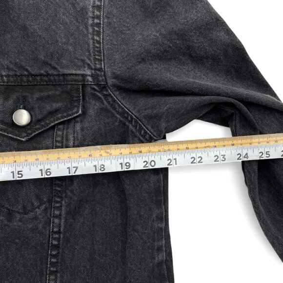 AC/DC Black Denim Jean Jacket Band Rock Men's Size Small - Picture 4 of 8